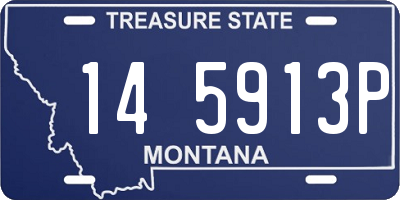 MT license plate 145913P