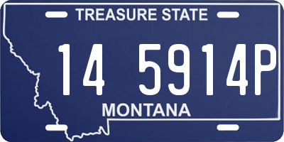 MT license plate 145914P