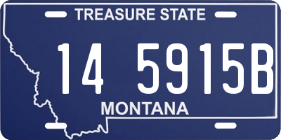 MT license plate 145915B