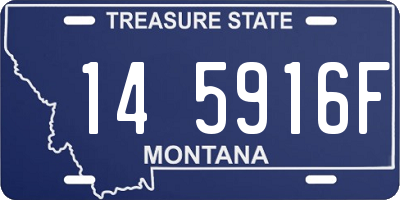 MT license plate 145916F