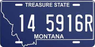 MT license plate 145916R