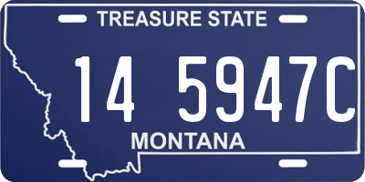 MT license plate 145947C