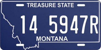 MT license plate 145947R