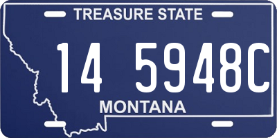 MT license plate 145948C