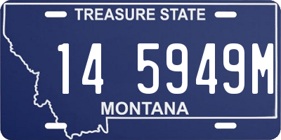 MT license plate 145949M