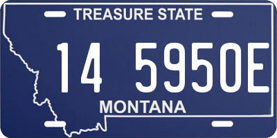 MT license plate 145950E