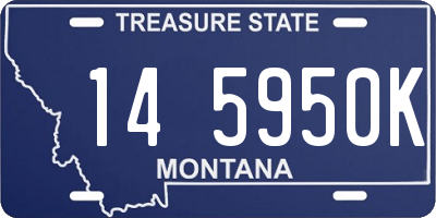 MT license plate 145950K