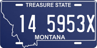 MT license plate 145953X