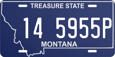 MT license plate 145955P