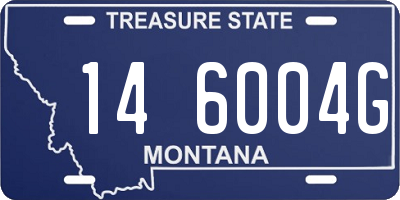 MT license plate 146004G