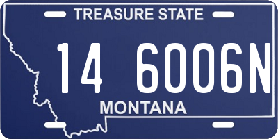 MT license plate 146006N
