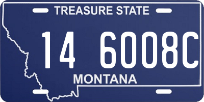 MT license plate 146008C