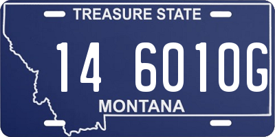 MT license plate 146010G