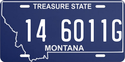 MT license plate 146011G