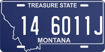 MT license plate 146011J