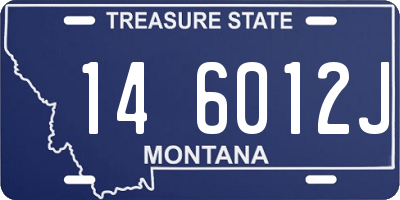 MT license plate 146012J