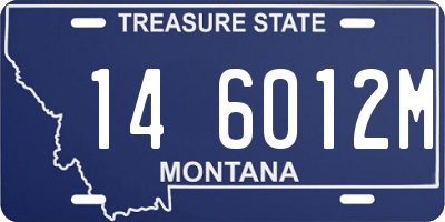 MT license plate 146012M