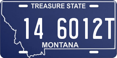 MT license plate 146012T