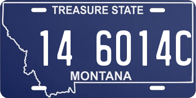 MT license plate 146014C