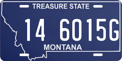 MT license plate 146015G