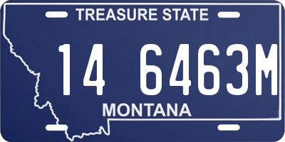 MT license plate 146463M