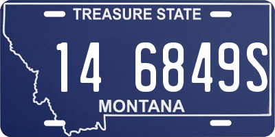 MT license plate 146849S