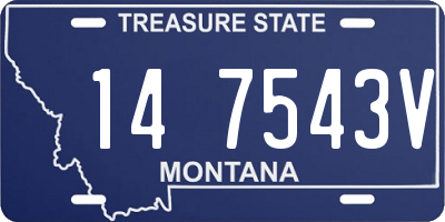 MT license plate 147543V
