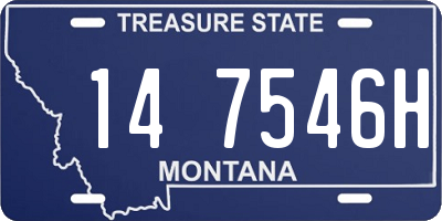 MT license plate 147546H