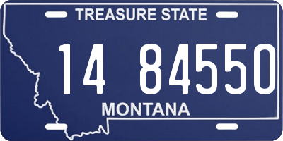 MT license plate 148455O