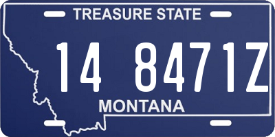 MT license plate 148471Z