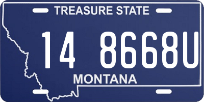 MT license plate 148668U
