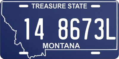 MT license plate 148673L