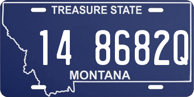 MT license plate 148682Q