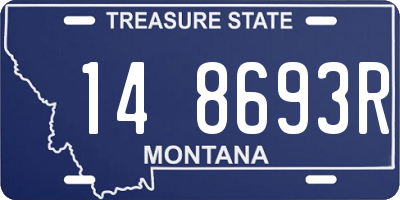 MT license plate 148693R
