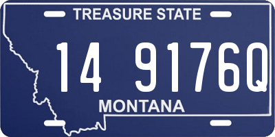 MT license plate 149176Q