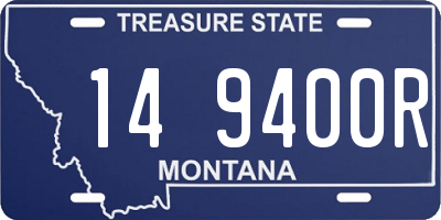 MT license plate 149400R