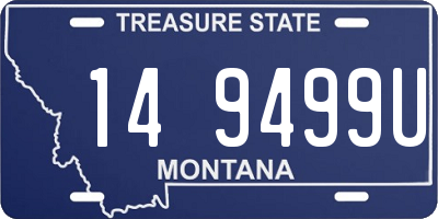 MT license plate 149499U