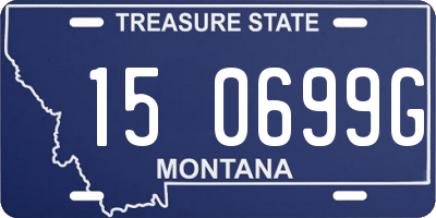 MT license plate 150699G