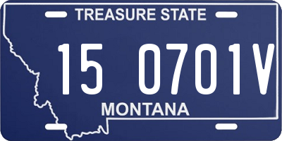 MT license plate 150701V