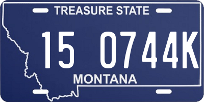 MT license plate 150744K