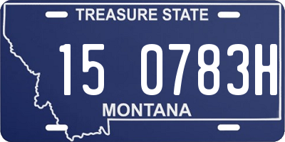 MT license plate 150783H