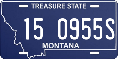 MT license plate 150955S