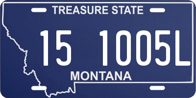 MT license plate 151005L