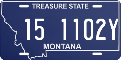 MT license plate 151102Y