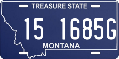 MT license plate 151685G