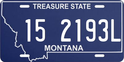 MT license plate 152193L