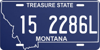 MT license plate 152286L
