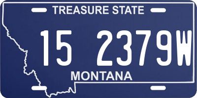 MT license plate 152379W