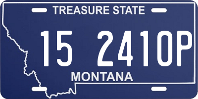 MT license plate 152410P