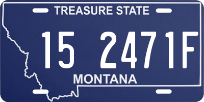 MT license plate 152471F